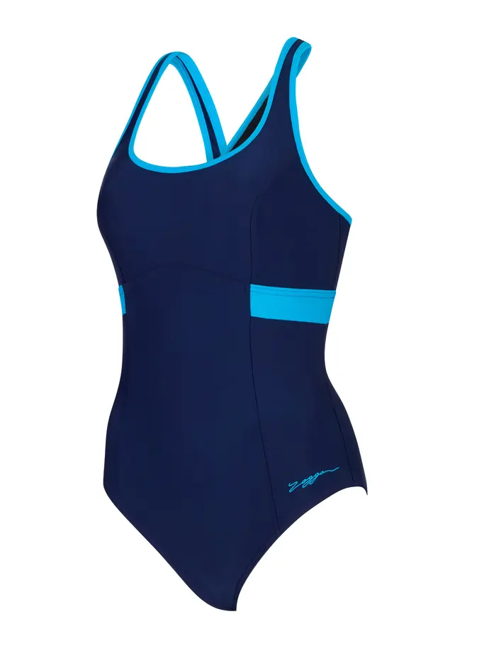 Sale,Clearance, view full size image of Front view of Product detail - Womens Seaside Dakota Crossback Swimsuit SESD