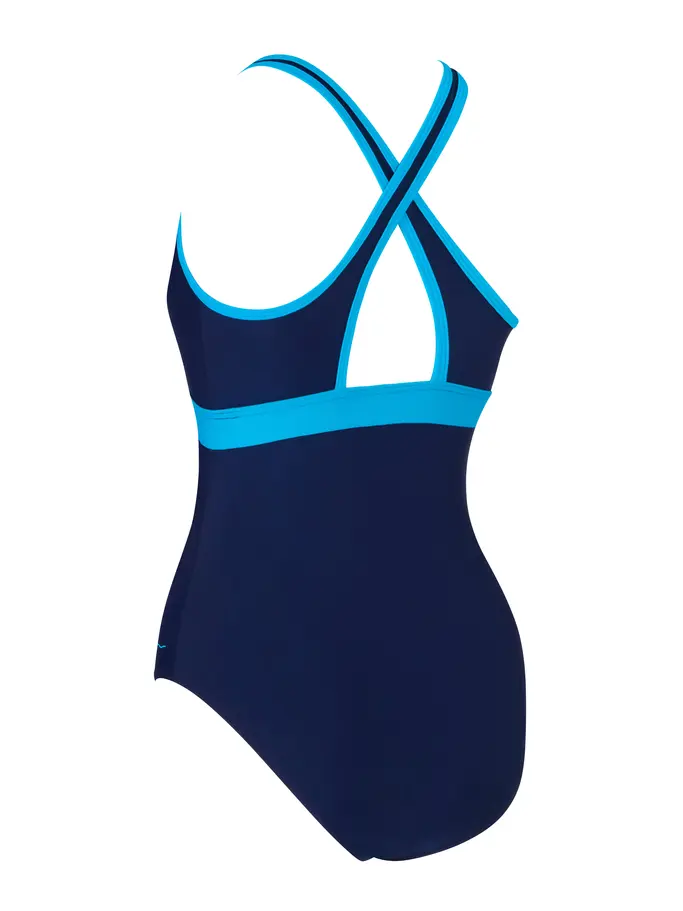 Sale,Clearance, view full size image of Front view of Product detail - Womens Seaside Dakota Crossback Swimsuit SESD