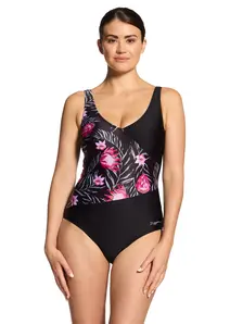 Display front view 1 of Product detail - Womens Safari Front Crossover V Back Swimsuit SAFA