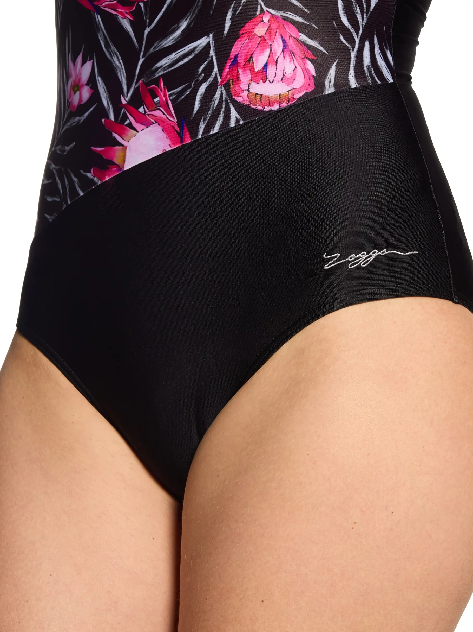 Sale,Clearance, view full size image of Front view of Product detail - Womens Safari Front Crossover V Back Swimsuit SAFA