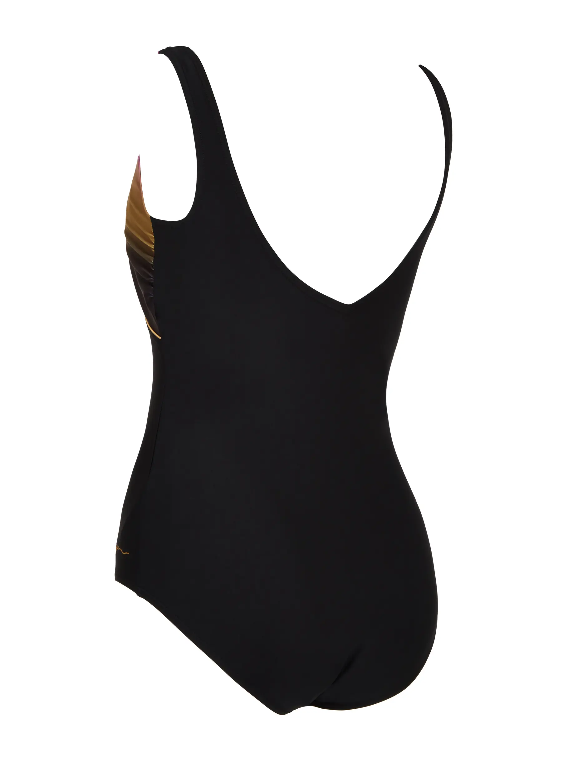 Sale, view full size image of Front view of Product detail - Womens Sunshade Front Crossover V Back Swimsuit SNSH