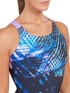 Display front view 5 of Product detail - Downtown Speedback One Piece Swimsuit DWNT