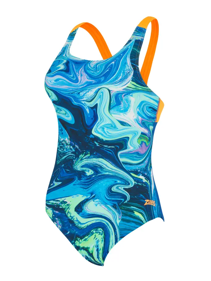 Sale,Clearance, view full size image of Front view of Product detail - Spatial Speedback Swimsuit SPAT