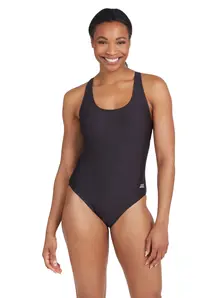 Display front view 1 of Product detail - Womens Coogee Sonicback Swimsuit black