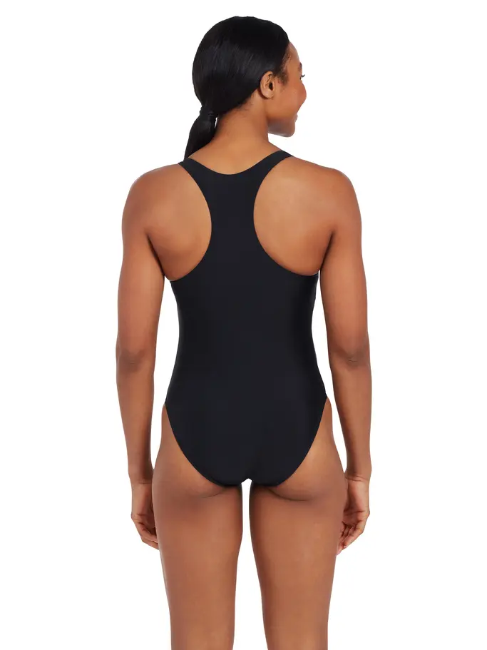, view full size image of Front view of Product detail - Womens Coogee Sonicback Swimsuit black