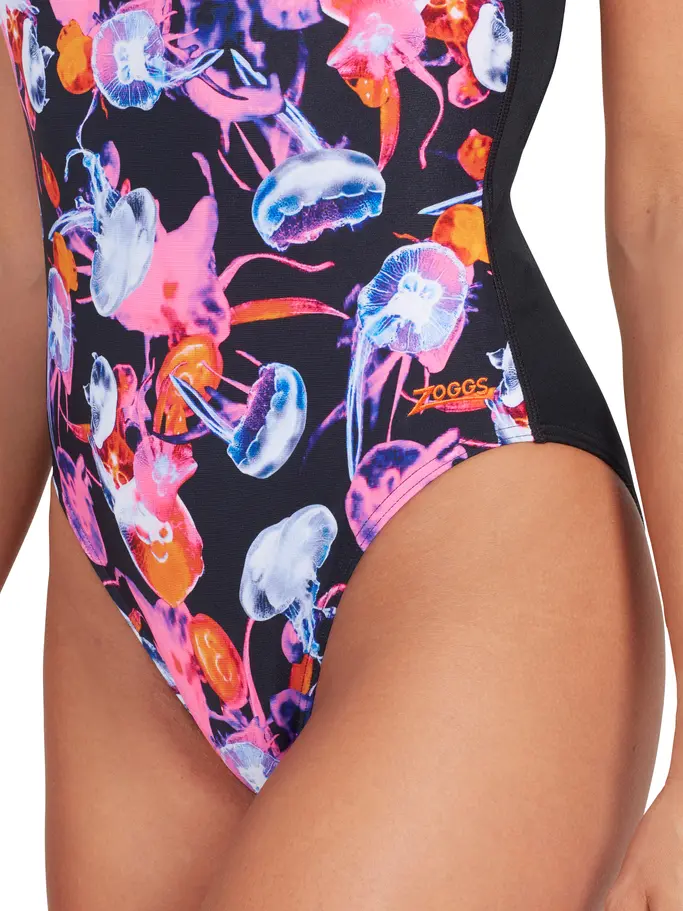 Out of Stock,Sale,Clearance, Ansicht Großes Bild der Vorderseite Product detail - Sea Flowers Actionback One Piece Swimsuit SEFL