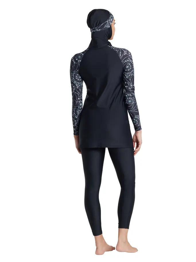 Sale, view full size image of Front view of Product detail - Womens Stellar Three Piece Modesty Band Cut Swimsuit STL