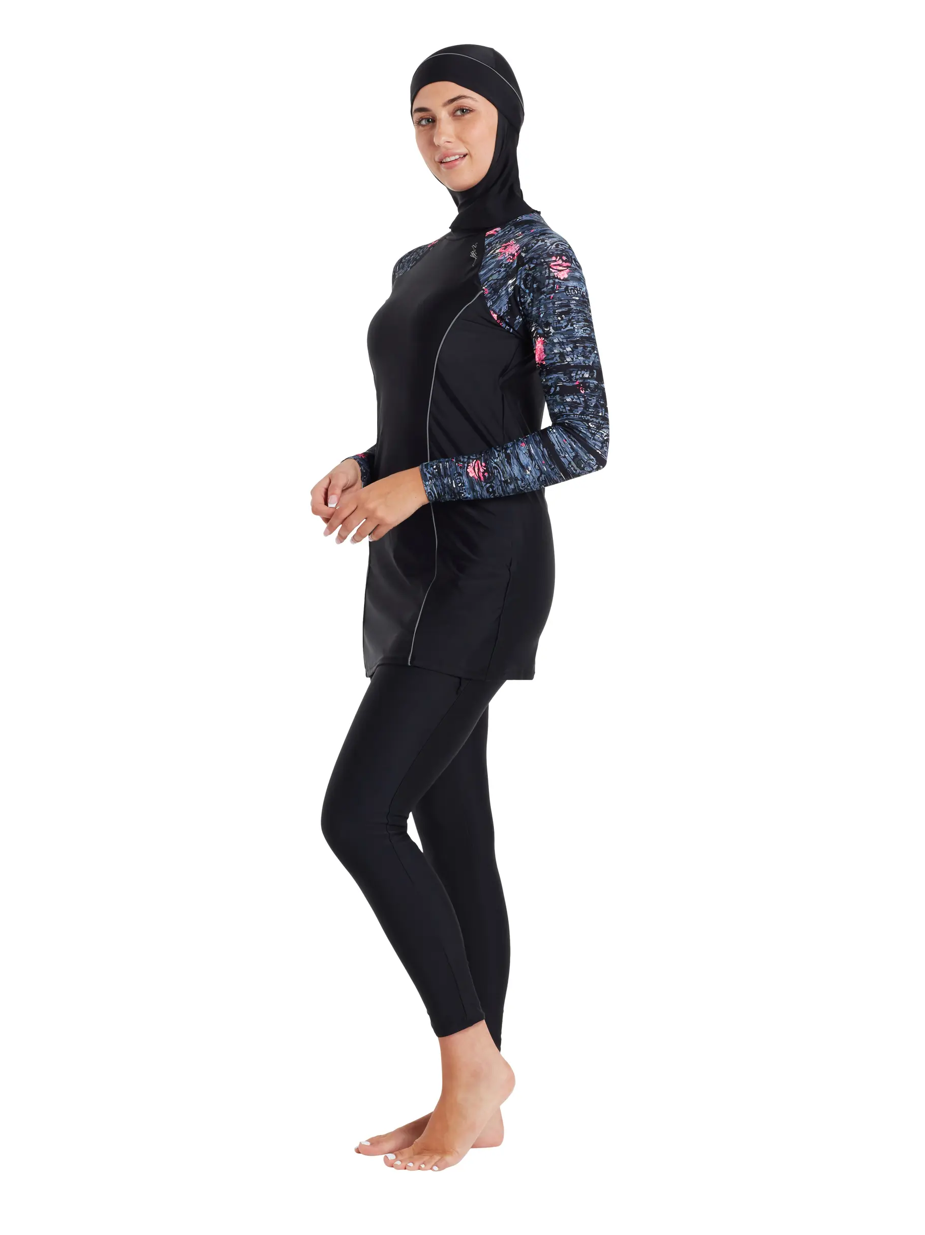 Sale, view full size image of Front view of Product detail - Dusk 3 Piece Modesty Suit DUSK