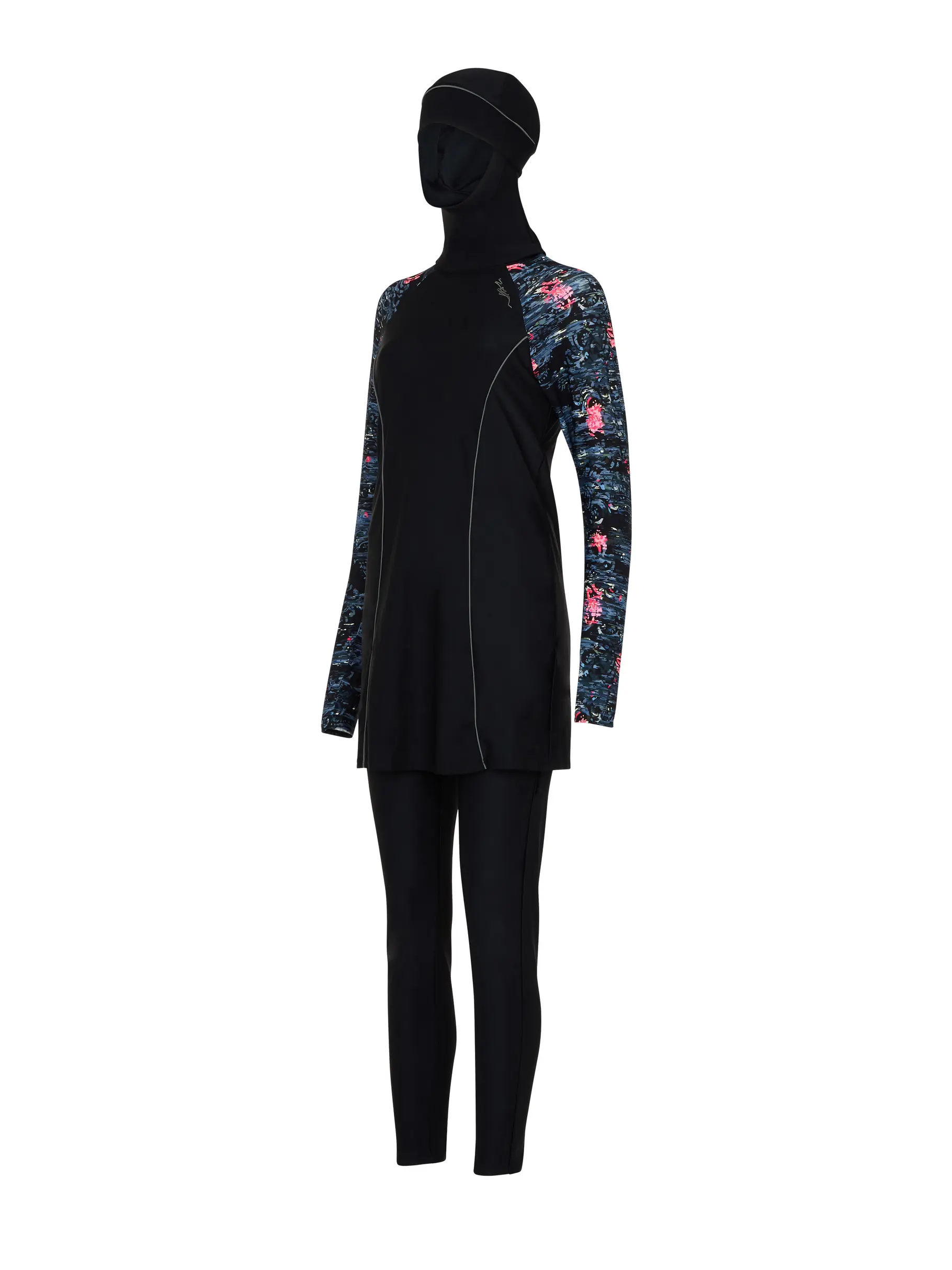 Sale, view full size image of Front view of Product detail - Dusk 3 Piece Modesty Suit DUSK