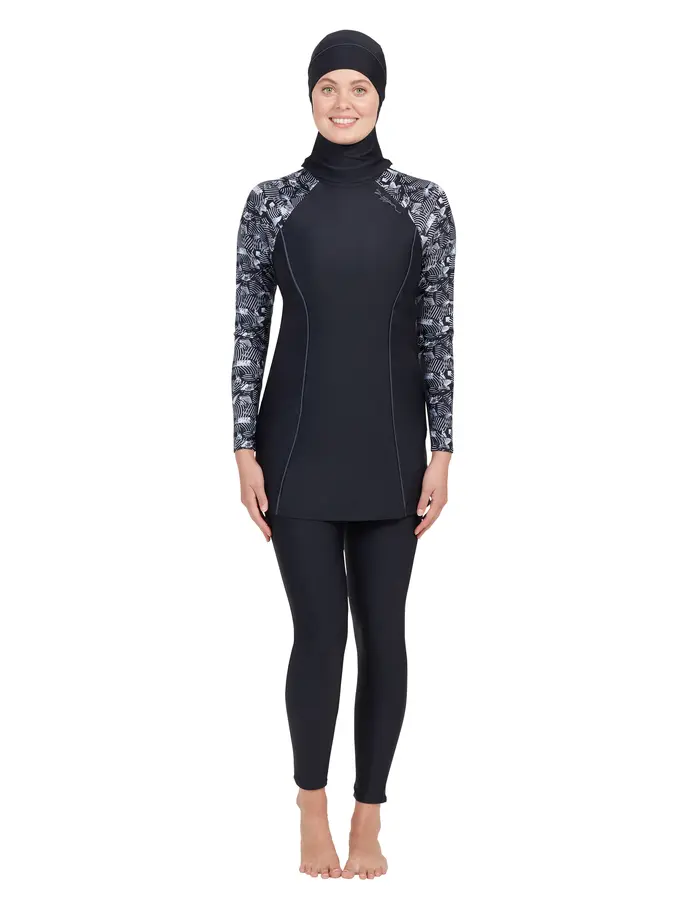 Metro Three Piece Modesty Full Body Cover Swimsuit