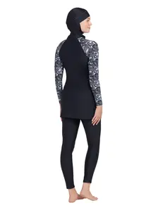 Display front view 2 of Product detail - Womens Metro Three Piece Modesty Full Body Cover Swimsuit METR