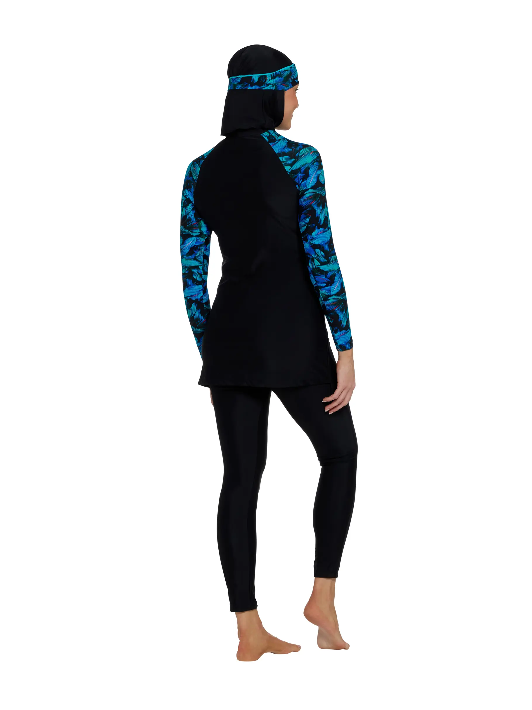 Sale, view full size image of Front view of Product detail - Mystic 3 Piece Modesty Suit MYST