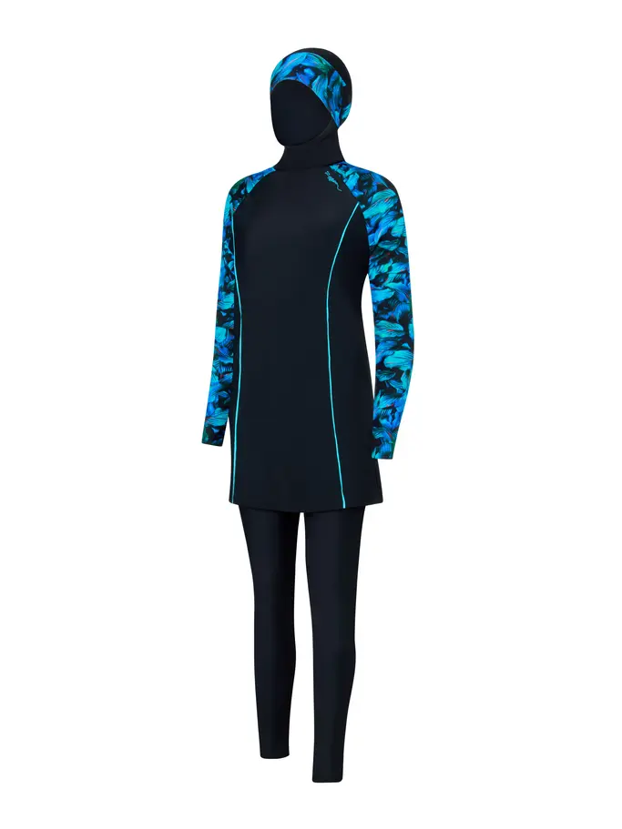 Sale,Clearance, view full size image of Front view of Product detail - Mystic 3 Piece Modesty Suit MYST