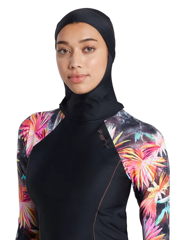 Out of Stock,Sale, view full size image of Front view of Product detail - Womens Savannah Three Piece Modesty Side Cut Swimsuit SVNH