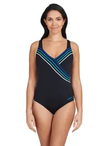Display front view 1 of Product detail - Suffolk Concealed Underwire One Piece black/blue