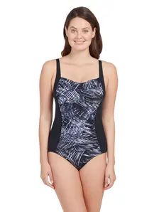 Display front view 1 of Product detail - Avoca Ruched Front One Piece Swimsuit AVO
