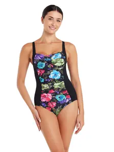 Display front view 1 of Product detail - Sea Velvet Ruched Front One Piece Swimsuit SEVT