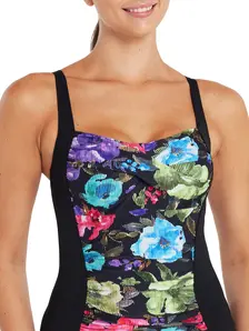 Display front view 3 of Product detail - Sea Velvet Ruched Front One Piece Swimsuit SEVT