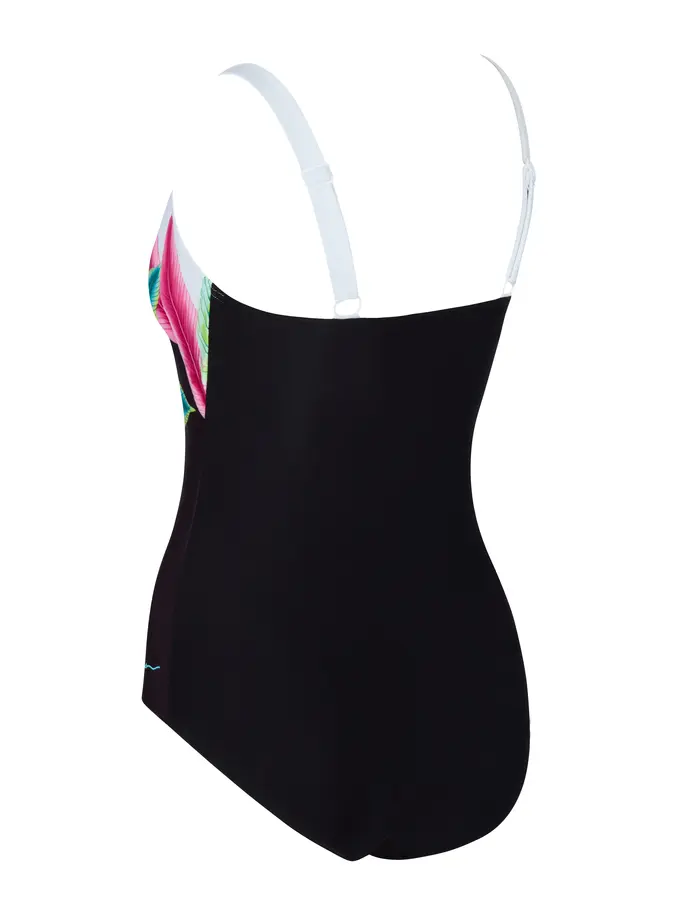 Sale, view full size image of Front view of Product detail - Womens Plantopia Adjustable Classicback Swimsuit PLAN