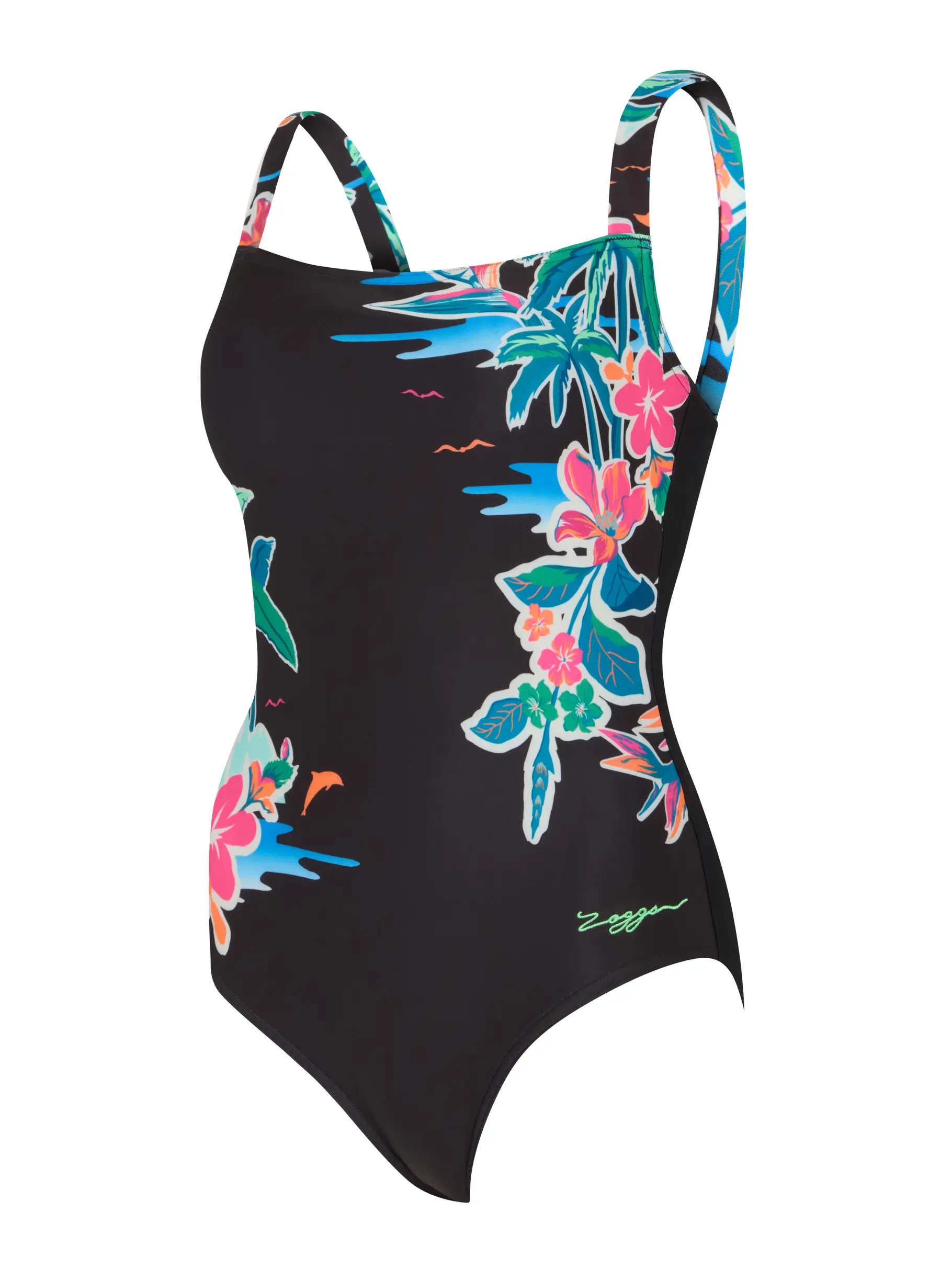 , view full size image of Front view of Product detail - Womens Retro Surf Adjustable Classicback Swimsuit RETR