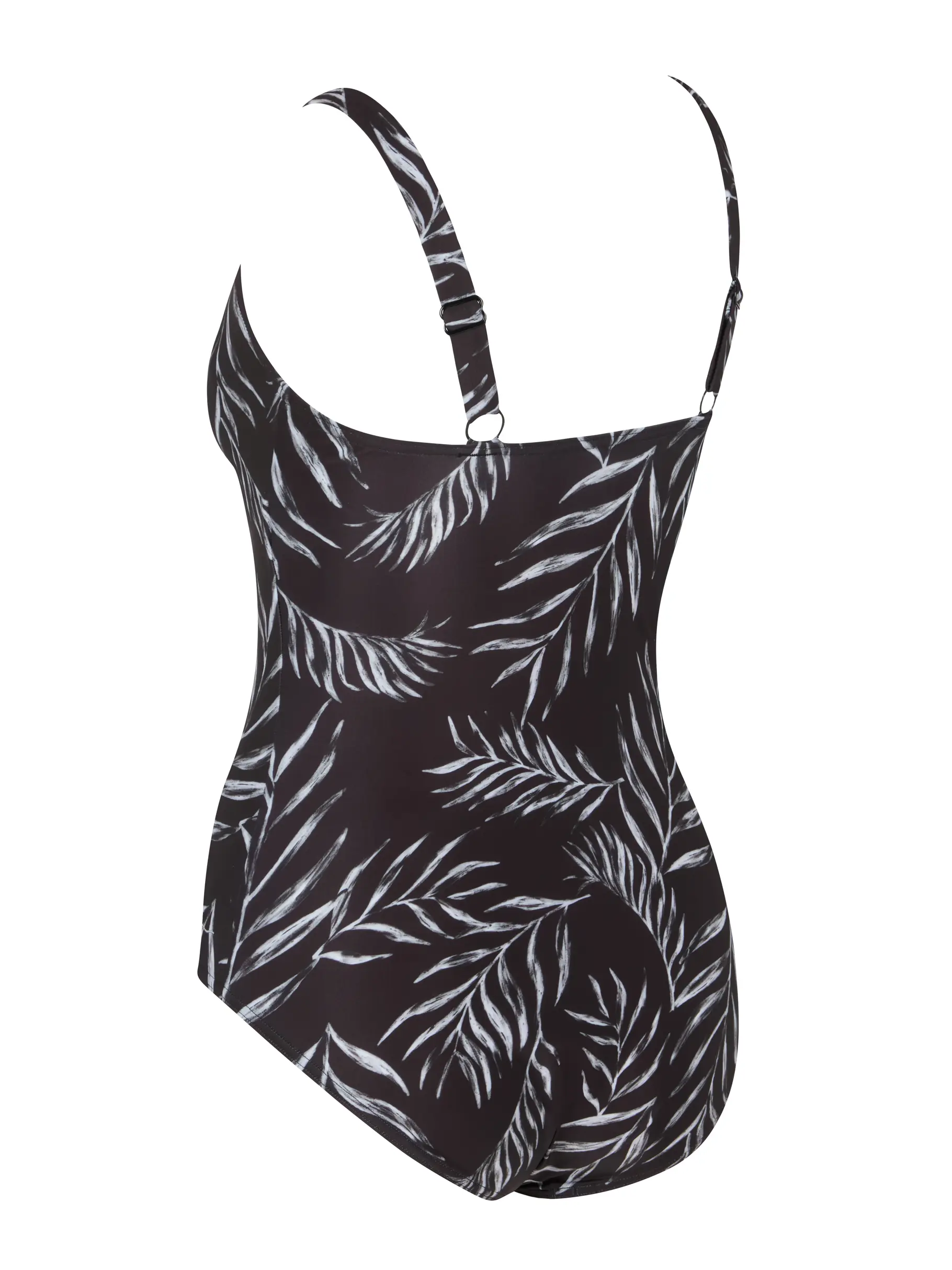 Sale,Clearance, view full size image of Front view of Product detail - Womens Safari Leaf Adjustable Classic Back Swimsuit SAFA