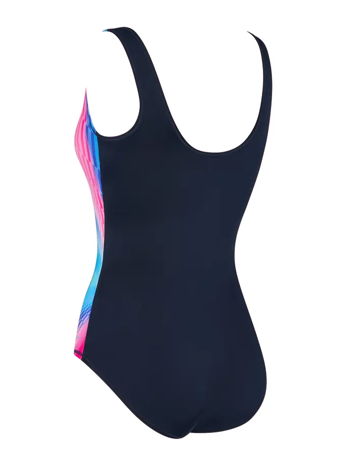 New, view full size image of Front view of Product detail - Womens Flashdrive Scoopback Swimsuit FLDR