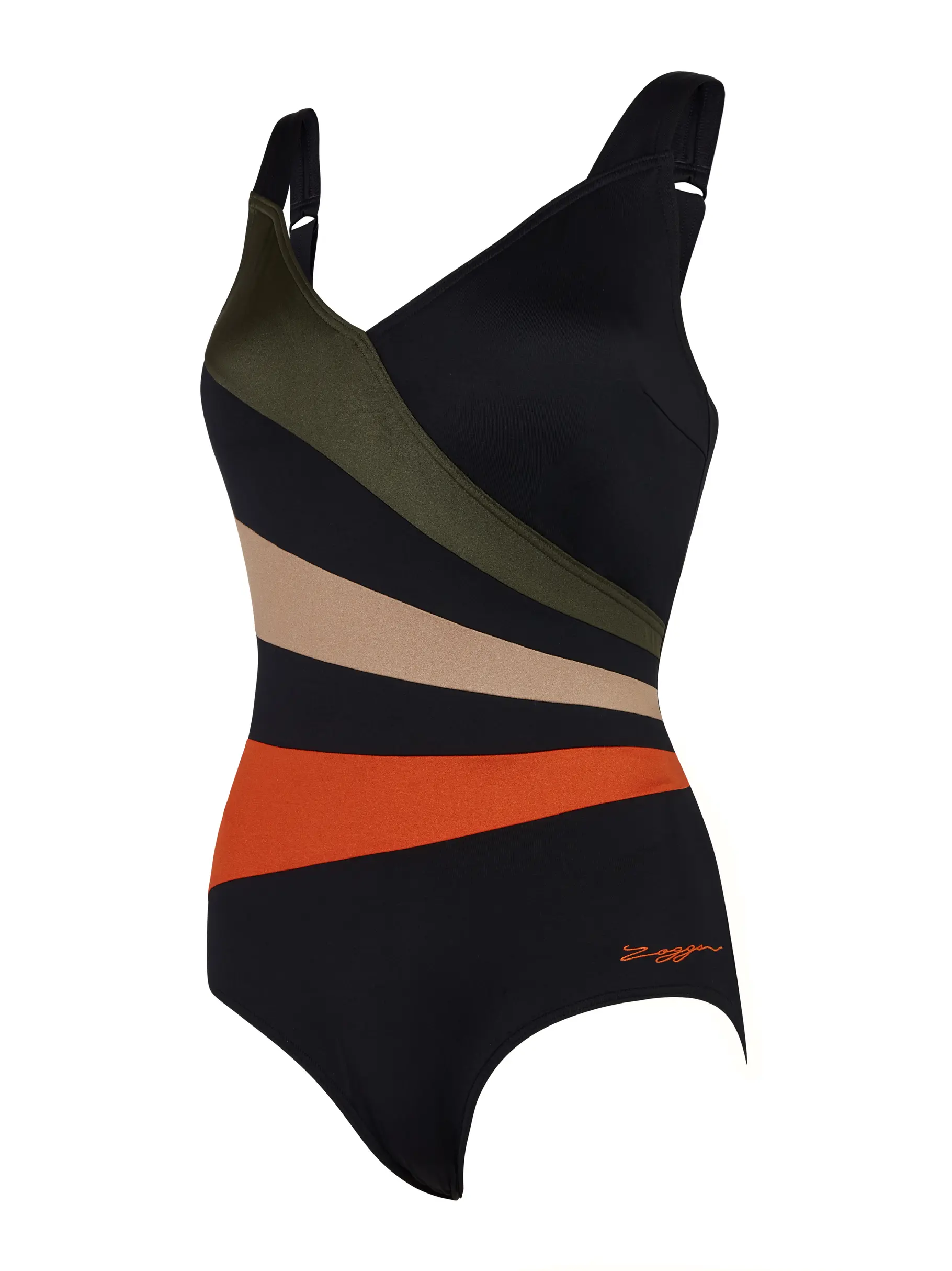 Sale, view full size image of Front view of Product detail - Dream Wrap Panel Classicback Swimsuit DREA