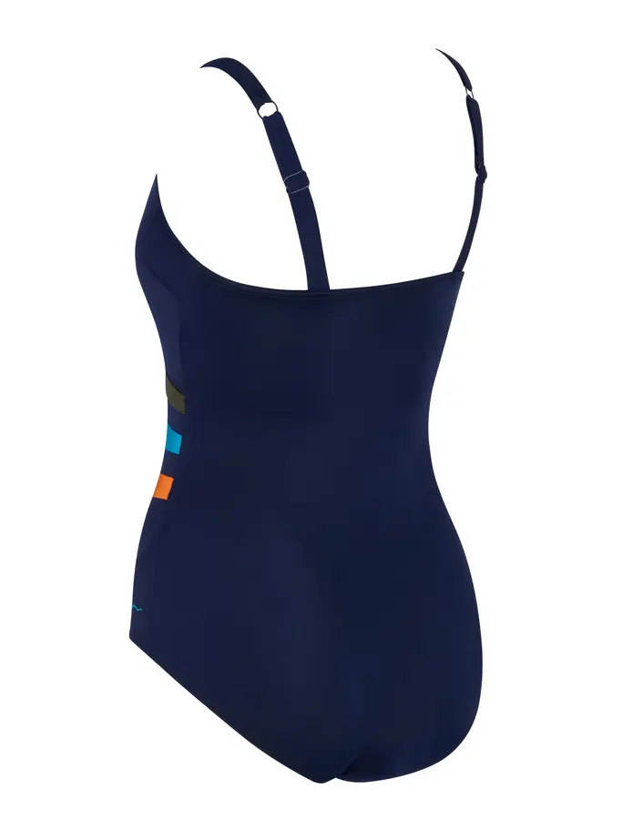 Sale, view full size image of Front view of Product detail - Womens Mandira Wrap Panel Classicback Swimsuit MAND