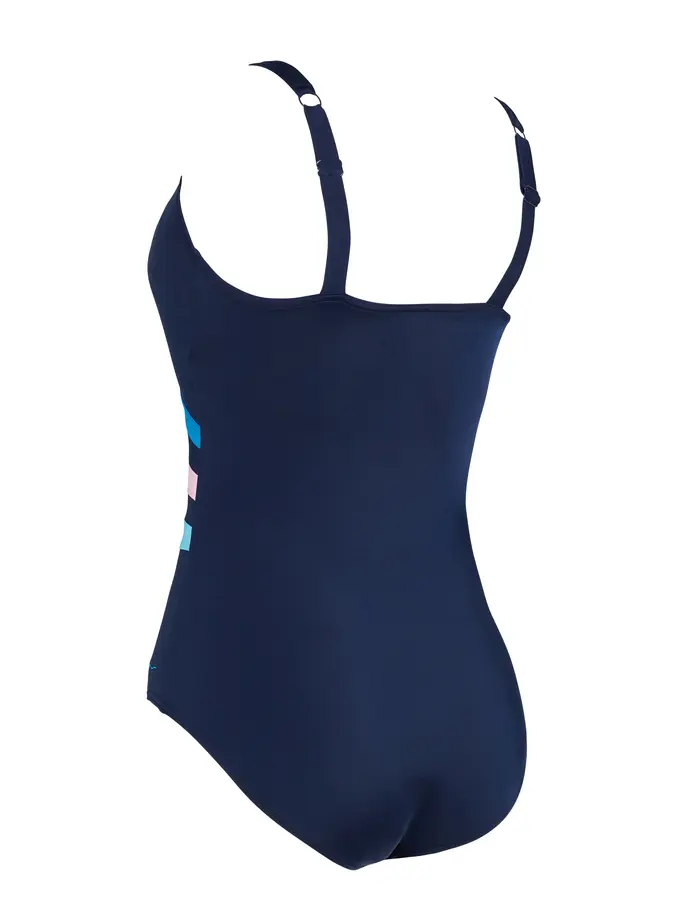 Sale,Clearance, view full size image of Front view of Product detail - Wrap Panel Adjustable Classic Back Swimsuit NVBP