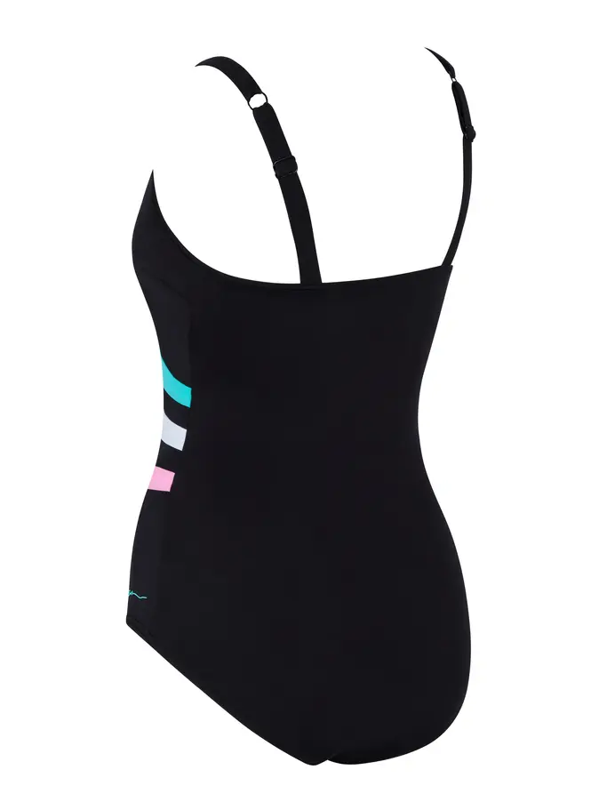 Sale, view full size image of Front view of Product detail - Womens Plantopia Wrap Panel Classicback Swimsuit PLAN