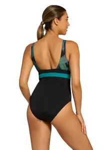 Display front view 2 of Product detail - Womens Evergreen Squareback Swimsuit EVER