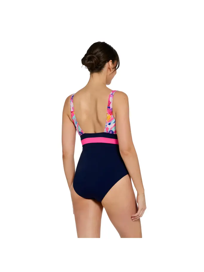 Sale,Clearance, view full size image of Front view of Product detail - Womens Paradiso Square Back Swimsuit PRDS