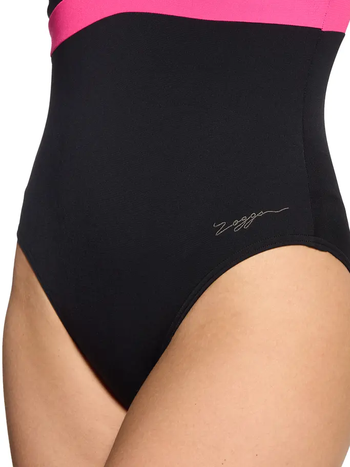 Sale,Clearance, view full size image of Front view of Product detail - Womens Safari Leaf Square Back Swimsuit SAFA