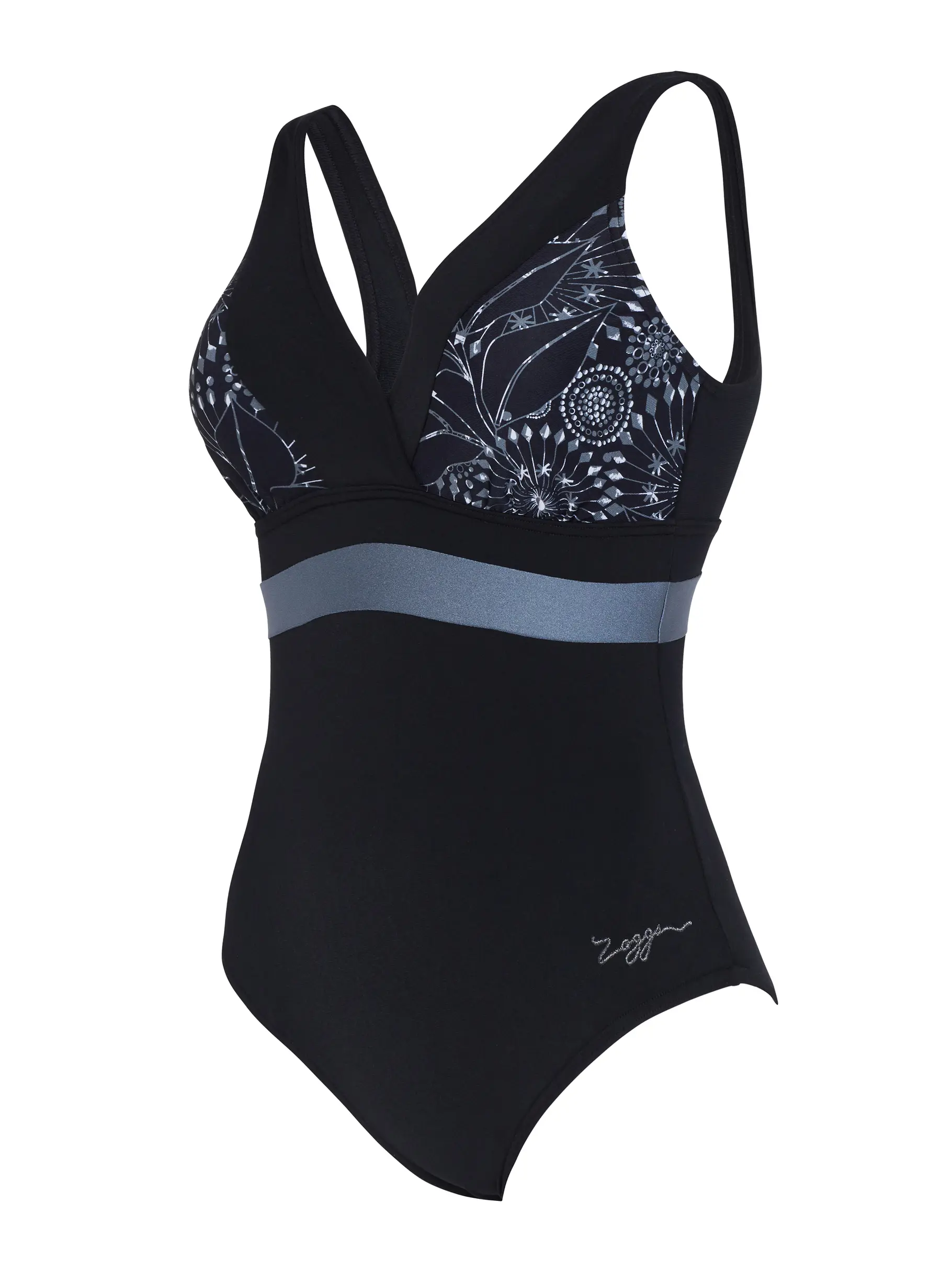 Sale,Clearance, view full size image of Front view of Product detail - Stellar Square Back One Piece Swimsuit STL