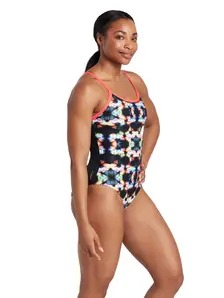 Display front view 3 of Product detail - Honeycomb Strikeback One Piece Swimsuit HNCM