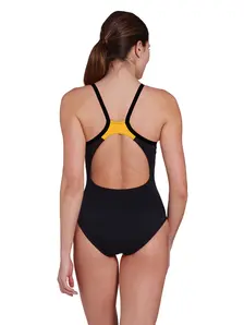 Display front view 2 of Product detail - Womens Pipeline Orange Strikeback Swimsuit PIOR