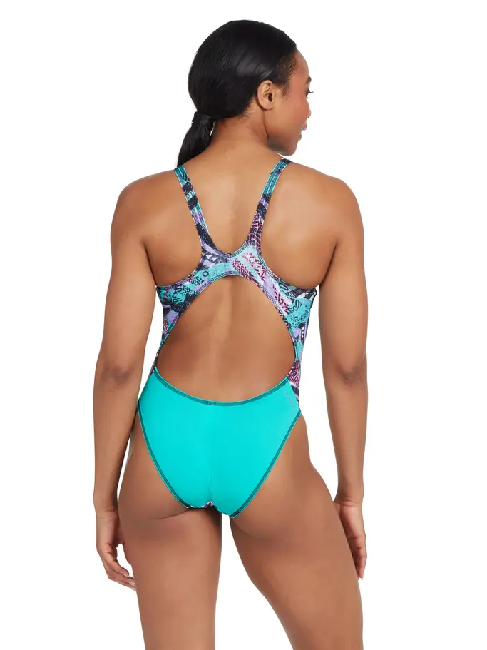 Sale,Clearance, view full size image of Front view of Product detail - Breakaway Masterback Swimsuit BRAW