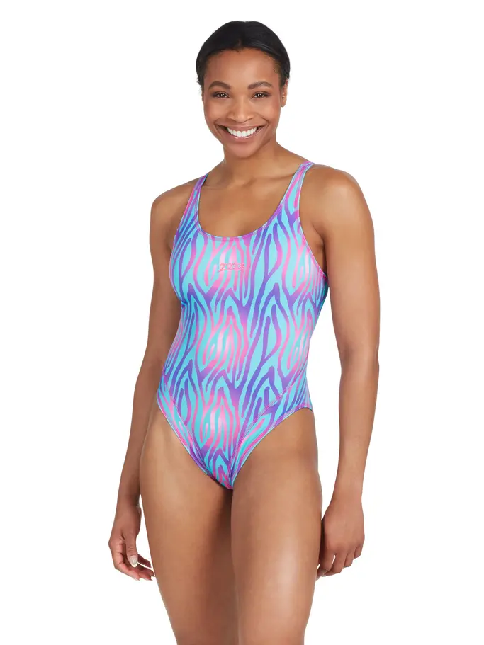 Out of Stock,Sale, Ver imagen de tamaño completo de Vista frontal de Product detail - Swim Crazy Masterback One Piece SWCR