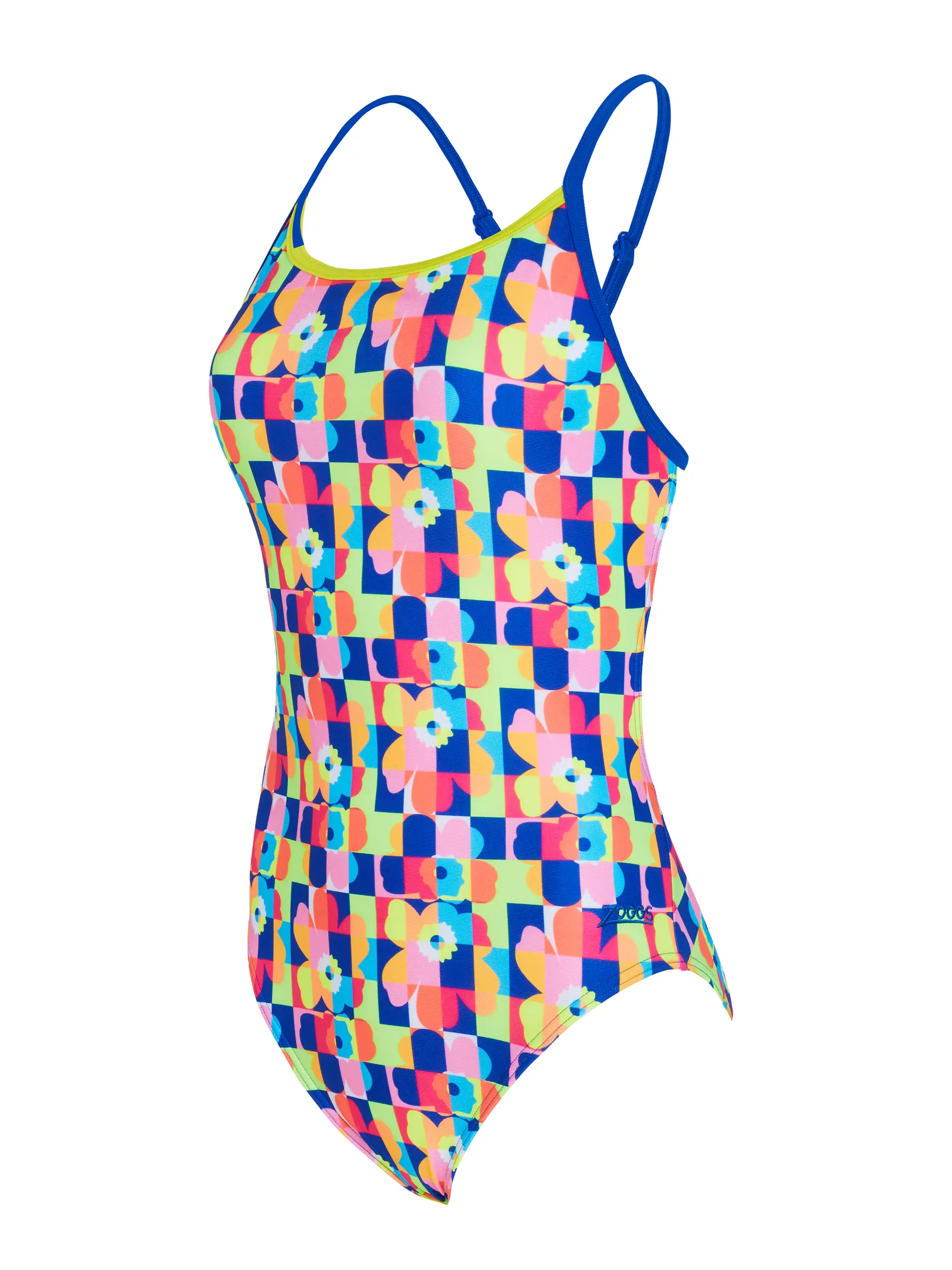Sale,Clearance, view full size image of Front view of Product detail - Flowerpatch Starback One Piece Swimsuit FLWP