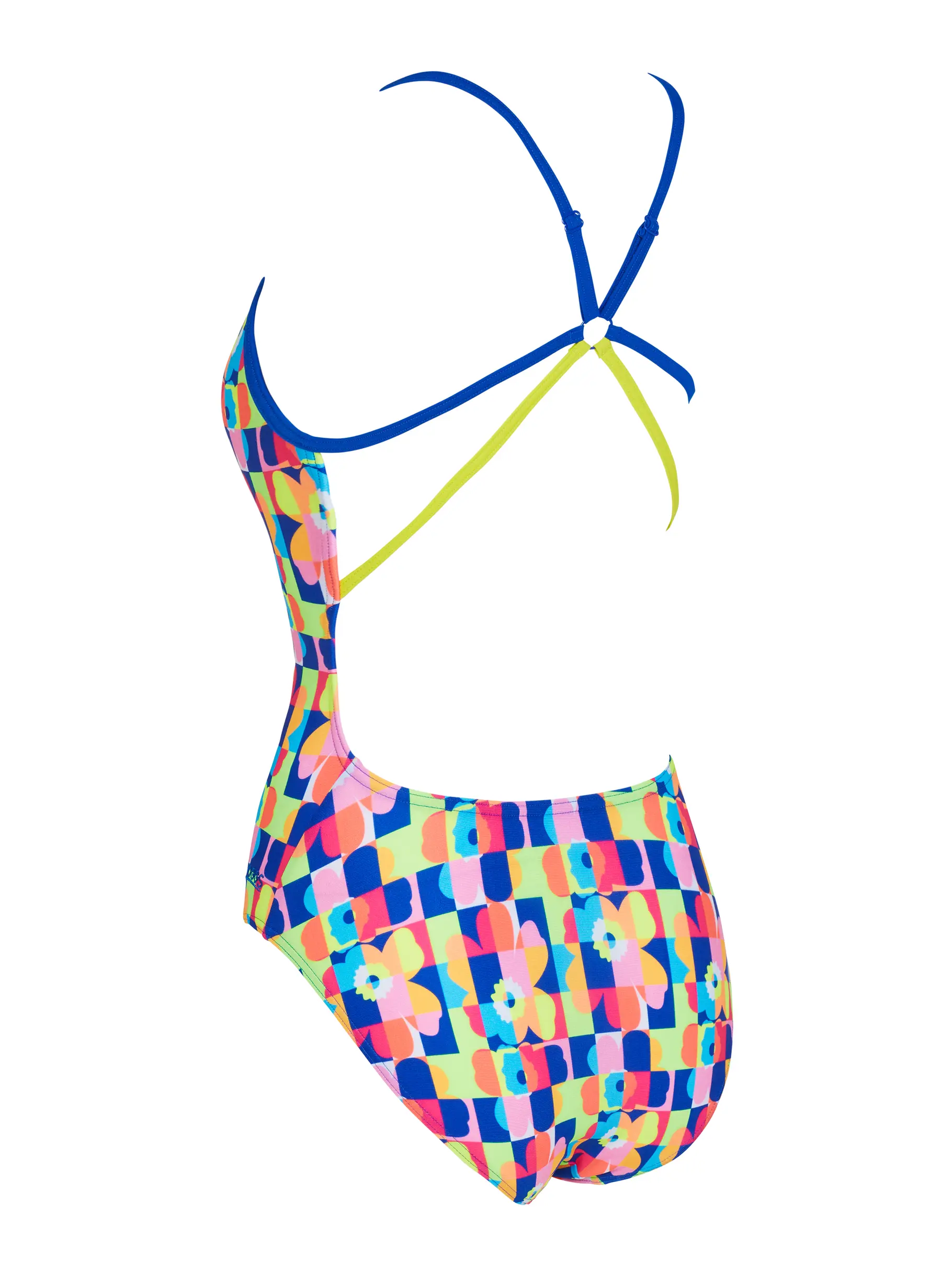 Sale,Clearance, view full size image of Front view of Product detail - Flowerpatch Starback One Piece Swimsuit FLWP