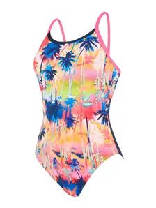 Display front view 3 of Product detail - Sunset Tri Back One Piece Swimsuit SUN