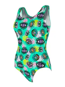 Display front view 5 of Product detail - Womens Look Inside Silver Lined Scoopback Swimsuit LIGN
