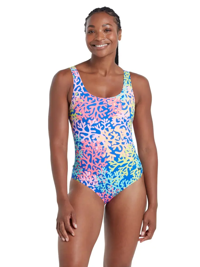 Sea Change Lined Scoopback Swimsuit