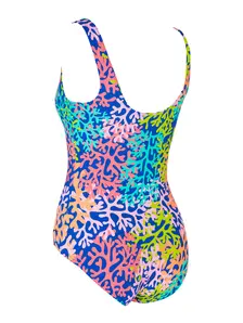 Display front view 6 of Product detail - Womens Sea Change Silver Lined Scoopback Swimsuit SECH