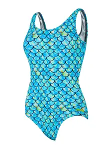 Display front view 6 of Product detail - Womens Sirene Silver Lined Scoopback Swimsuit SRNE