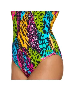 Display front view 3 of Product detail - Womens Wild Mix Scoopback Swimsuit WIMI