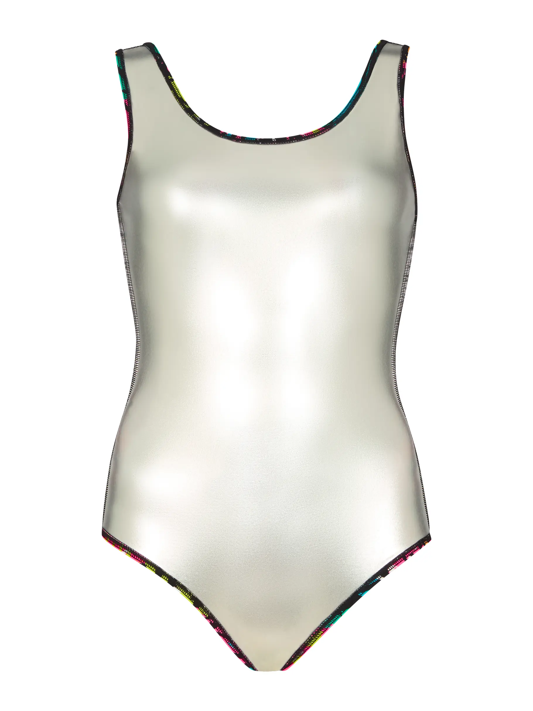 New, view full size image of Front view of Product detail - Womens Wild Mix Scoopback Swimsuit WIMI