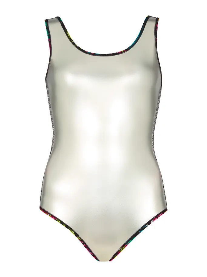 New, view full size image of Front view of Product detail - Womens Wild Mix Scoopback Swimsuit WIMI