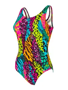 Display front view 7 of Product detail - Womens Wild Mix Scoopback Swimsuit WIMI