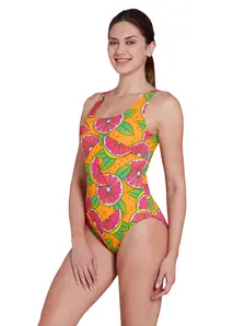 Display front view 3 of Product detail - Womens Zesti Scoopback Swimsuit zest